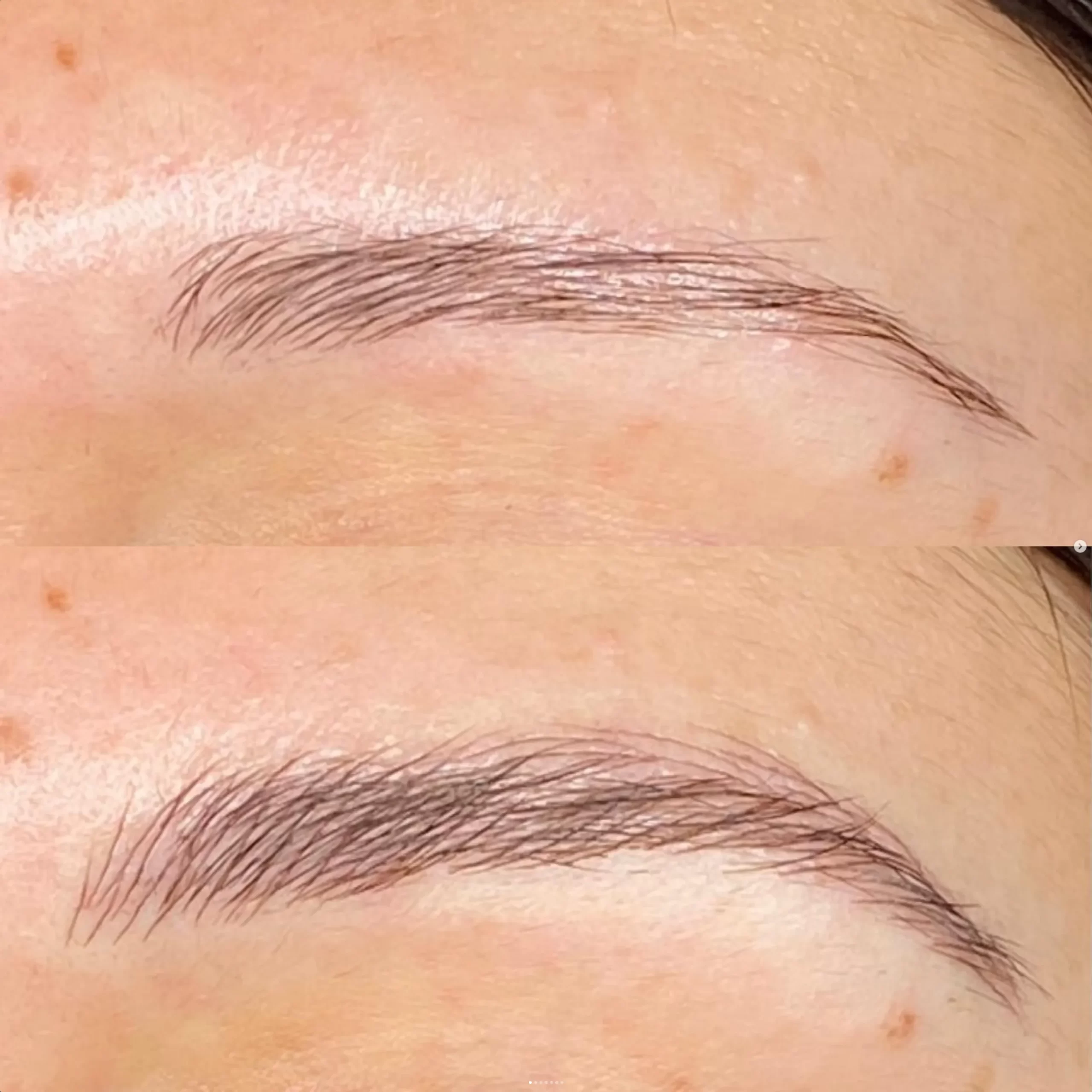 micro bladed eyebrows